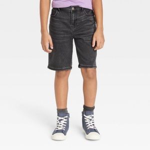NWT Art Class Kids Black Denim Shorts